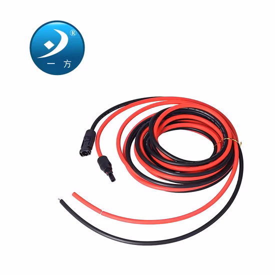 Photovoltaic TUV UL Tinned Copper PV1f PV Solar Cable 6mm2