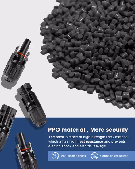 Connettore per cella solare impermeabile per cella fotovoltaica IP67 DC 1000V 30A di alta qualità