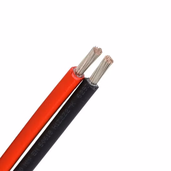 Cavo solare PV1 di rame stagnato di CC del cavo solare 2.5mm 4mm 10mm di approvazione di TUV