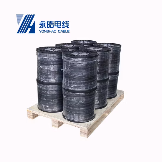 Giacca isolante fotovoltaica in rame stagnato Xlpo TUV Cavo solare elettrico solare 4mm2 6mm2 a due nuclei elettrico 4mm PV DC